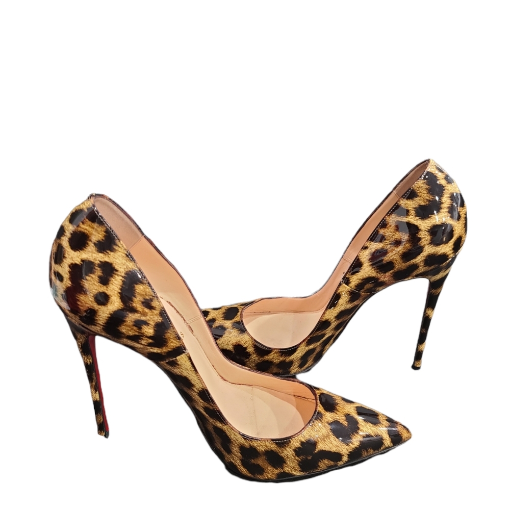 CHRISTIAN Louboutin animal print pointed shoes size 10